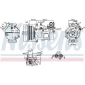 Nissens Kompressor för luftkonditionering 890776