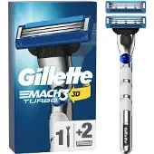 Gillette Mach3 Turbo Rakhyvel + 2 rakblad