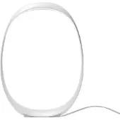 Foscarini Design bordslampa Anisha, dimbar, Vitt / opal, Vardagsrum / matsal, Syntetmaterial, Design, Bordslampa