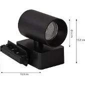 LINDBY Spotlights , Linaro/Brinja, Svart, Vardagsrum, Aluminium, Modern