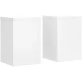 vidaXL Växtställ 2 st vit 25x25x35 cm konstruerat trä