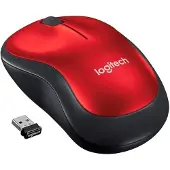 Logitech M185 WiFi mus Trådlös Optisk Röd 3 Knappar 1000 dpi
