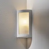 AUSTROLUX BY KOLARZ Vägglampa CASABLANCA, dimbar, Vitt / opal, Hall, Gips / lera, Modern, Vägglampa, vägglampa inomhus