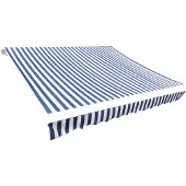 vidaXL Markisduk blå & vit 4,5x3 m