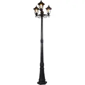 QAZQA Smart utomhuslykta svart 3-ljus inkl. Wifi ST64 - New Haven