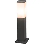 QAZQA Smart utomhuslampa stolpe mörkgrå 45 cm inkl WiFi P45 - Malios