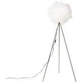 QAZQA Smart romantisk golvlampa vit inkl WiFi A60 - Feather