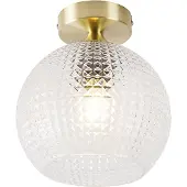 QAZQA Smart Art Deco taklampa mässing inkl WiFi A60 - Sphere