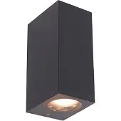 QAZQA Smart vägglampa grå tillverkad av plast inkl. 2 Wifi GU10 - Baleno