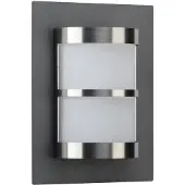 Albert Vägglampa utomhus ADONIA, Aluminium / grå / zink, Rostfritt stål, Modern