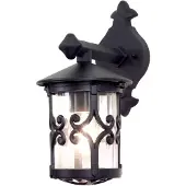 Elstead Lighting Vägglampa utomhus Hereford, Svart, Aluminium / grå / zink, Industriell design, Utomhusvägglampa