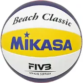 MIKASA BV551C, 10-panel ball, Blå, Vit, Gul, Komposit, Nylon, Utomhus, 66 - 68 cm, FIVB