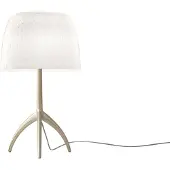 Foscarini Design bordslampa Lumiere, dimbar, Vitt / opal, Vardagsrum / matsal, Glas, Design, Bordslampa