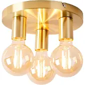 QAZQA Smart taklampa guld rund inkl 3 Wifi G95 - Facil