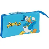 Safta Triple Donald Infantil Pencil Case Blå Man