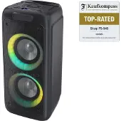 Sharp XParty Street Beat PS-949 - Partyhögtalare - trådlös - Bluetooth - Appkontrollerad - svart (grillfärg - svart)