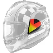 Arai Vas-v Sidopaneler På Hjälmen