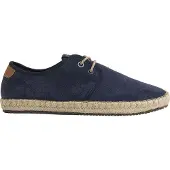 Pepe Jeans för män. PMS10314 Tourist Claic skor i marinblått läder (43), Hud, Karta, Nyckelband, Casual, Hållbar, Marino