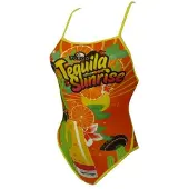 Turbo Tequila Sunrise Baddräkt Med Tunna Band