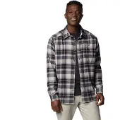 Columbia Men's Cornell Woods Flannel Long Sleeve Shirt Black/grey Classic Multi Tartan