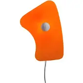 Foscarini Design vägglampa Bit 5, Gul / orange, Vardagsrum / matsal, Glas, Design, Vägglampa, vägglampa inomhus