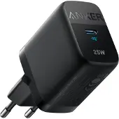 Anker 312 Ace 25W USB-C-väggladdare - PowerIQ 3.0, Power Delivery - Svart