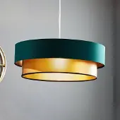 Maco Design Hänglampa Dorina , dimbar, Grön, Vardagsrum / matsal, Syntetmaterial, Modern, Pendellampa