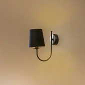Euluna Vägglampa Bona , dimbar, Svart, Vardagsrum / matsal, Metall, Modern, Vägglampa, vägglampa inomhus