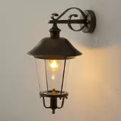 Orion Vägglampa utomhus MARIELLA, Koppar, Aluminium / grå / zink, Antik