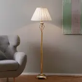 Orion Golvlampa ALVARO, Mässing / guld, Vardagsrum / matsal, Syntetmaterial, Antik, Golvlampa