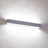 MCJ LED vägglampa Mera , Aluminium / grå / zink, Hall, Metall, Modern, LED-vägglampa, vägglampa inomhus