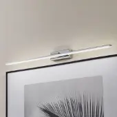 MCJ Vägglampa Miroir , Förkromad / silver, Badrum, Aluminium / grå / zink, Modern, Vägglampa, sänglampa, sänglampa vägg