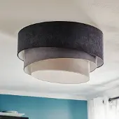 Duolla Taklampa Pastell Trio , dimbar, Aluminium / grå / zink, Vardagsrum / matsal, Textil / tyger / siden, Ungt boande, Taklampa