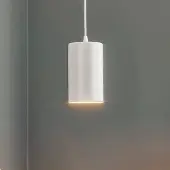 TEMAR LIGHTING Hänglampa ZW Tube , dimbar, Vitt / opal, Vardagsrum / matsal, Metall, Modern, Pendellampa