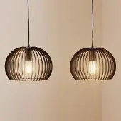 TEMAR LIGHTING Hänglampa Larus , dimbar, Svart, Vardagsrum / matsal, Metall, Modern, Pendellampa
