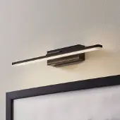 MCJ Vägglampa Miroir , Svart, Badrum, Aluminium / grå / zink, Modern, Vägglampa, sänglampa, sänglampa vägg