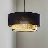 Duolla Hänglampa Boho , dimbar, Svart, Vardagsrum / matsal, Textil / tyger / siden, Lantlig / rustik, Pendellampa