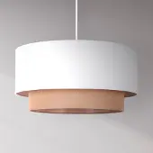 Duolla Hänglampa Boho , dimbar, Vitt / opal, Sovrum, Metall, Pendellampa