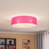 Euluna Taklampa Roller , dimbar, Violett / rosa / rosè, Vardagsrum / matsal, Textil / tyger / siden, Modern, Taklampa