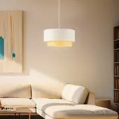 Duolla Hänglampa Boho , dimbar, Vitt / opal, Sovrum, Metall, Pendellampa
