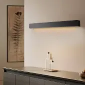 Nowodvorski Lighting LED vägglampa Straight M Nowodvorski Lighting, Svart, Vardagsrum / matsal, Metall, Modern, LED-vägglampa, vägglampa inomhus