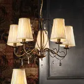 ONLI Ljuskrona Delia , dimbar, Brun / mässing, Vardagsrum / matsal, Metall, Antik, Ljuskronor