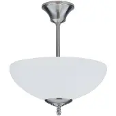 BERLINER MESSINGLAMP Taklampa ANNI, dimbar, Aluminium / grå / zink, Vardagsrum / matsal, Glas, Antik, Taklampa