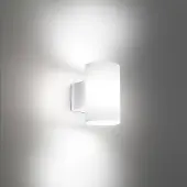 Zafferano LED utomhus vägglampa Bianca, Vitt / opal, Syntetmaterial, Modern, LED-vägglampa utomhus