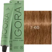 Schwarzkopf Professional Igora Zero Amm Permanent hårfärg 60 ml 7-60