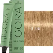 Schwarzkopf Professional Igora Zero Amm Permanent hårfärg 60 ml 9-55