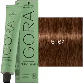 Schwarzkopf Professional Igora Zero Amm Permanent hårfärg 60 ml 5-67