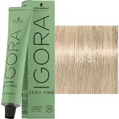 Schwarzkopf Professional Igora Zero Amm Permanent hårfärg 60 ml 10-2