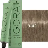 Schwarzkopf Professional Igora Zero Amm Permanent hårfärg 60 ml 9-42