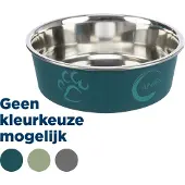 Trixie hundskål, rostfritt stål/plasthölje 800ml, Ø17cm Hund
